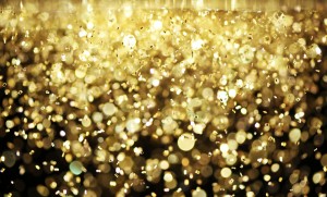Bright gold glitter